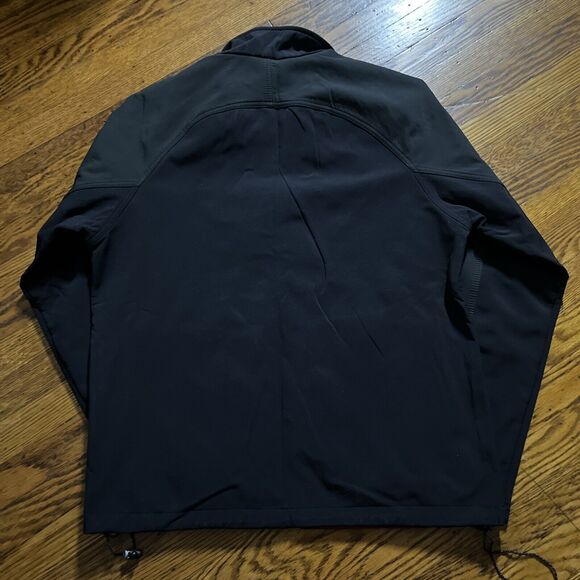 Reebok Black Soft Shell Full Zip Insulated Jacket Sz Small Windbreaker Gorpcore - Picture 11 of 11
